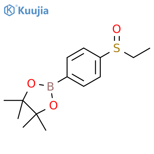 2-(4-(Ethylsulfinyl)phenyl)-4,4,5,5-tetramethyl-1,3,2-dioxaborolane structure