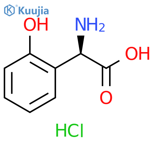 (R)-2-Amino-2-(2-hydroxyphenyl)acetic acid hydrochloride structure