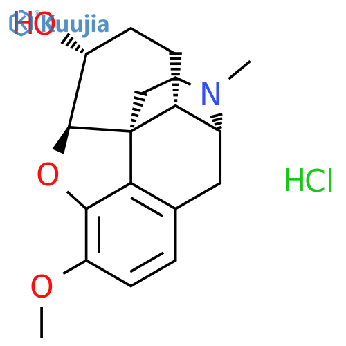 14a-Morphinan-6b-ol, 4,5a-epoxy-3-methoxy-17-methyl-,hydrochloride (8CI) structure