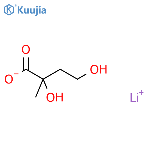 Lithium(1+) 2,4-dihydroxy-2-methylbutanoate structure