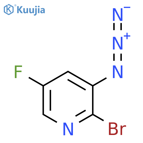 3-Azido-2-bromo-5-fluoropyridine structure