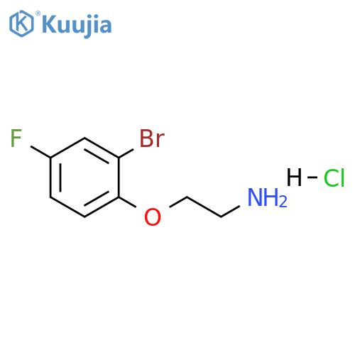 Ethanamine, 2-(2-bromo-4-fluorophenoxy)-, hydrochloride (1:1) structure