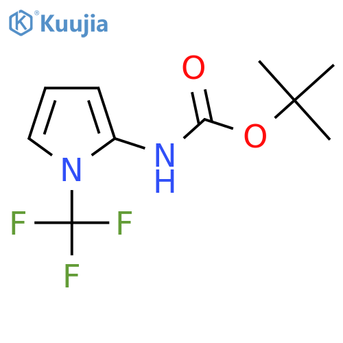 tert-butyl N-[1-(trifluoromethyl)-1H-pyrrol-2-yl]carbamate structure