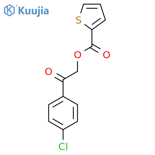 2-(4-chlorophenyl)-2-oxoethyl thiophene-2-carboxylate structure