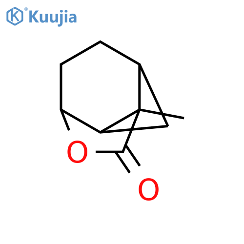9-methyl-7-oxatricyclo[4.3.0.03,9]nonan-8-one structure
