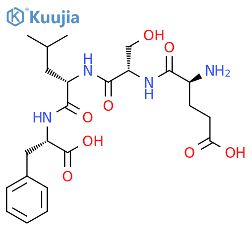 H-GLU-SER-LEU-PHE-OH structure