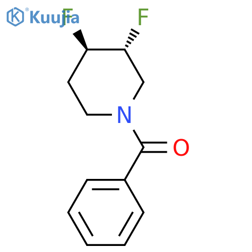 Methanone, [(3R,4R)-3,4-difluoro-1-piperidinyl]phenyl-, rel-  structure