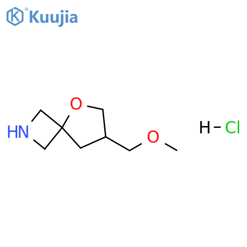 5-Oxa-2-azaspiro[3.4]octane, 7-(methoxymethyl)-, hydrochloride (1:1) structure