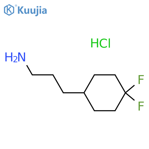 Cyclohexanepropanamine, 4,4-difluoro-, hydrochloride (1:1)  structure