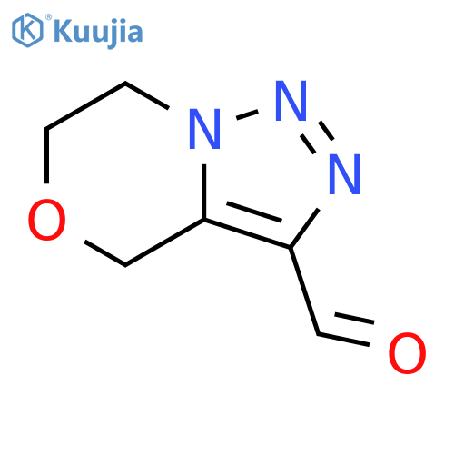 6,7-Dihydro-4H-[1,2,3]triazolo[5,1-c][1,4]oxazine-3-carboxaldehyde structure