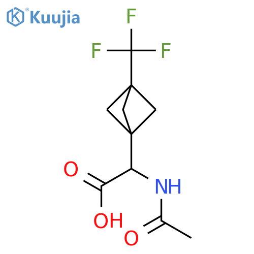 Bicyclo[1.1.1]pentane-1-acetic acid, α-(acetylamino)-3-(trifluoromethyl)-  structure