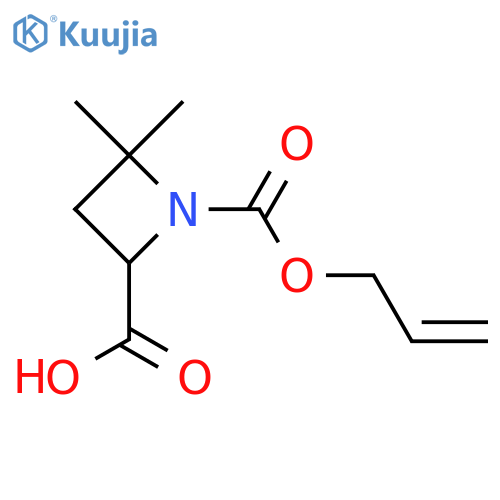1,2-Azetidinedicarboxylic acid, 4,4-dimethyl-, 1-(2-propen-1-yl) ester structure