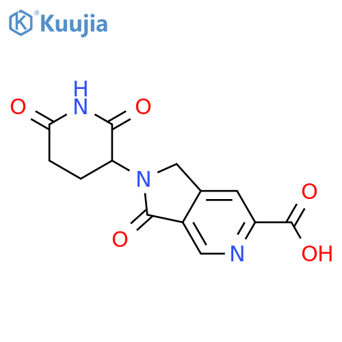 2-(2,6-Dioxo-3-piperidinyl)-2,3-dihydro-3-oxo-1H-pyrrolo[3,4-c]pyridine-6-carboxylic acid structure