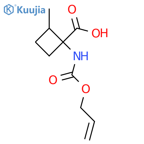 Cyclobutanecarboxylic acid, 2-methyl-1-[[(2-propen-1-yloxy)carbonyl]amino]-  structure