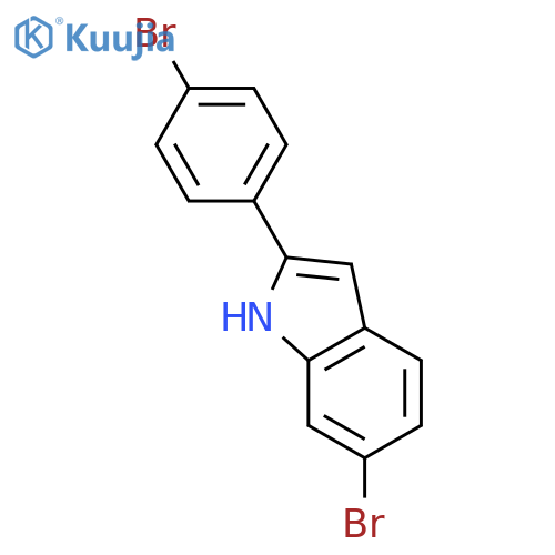 6-Bromo-2-(4-bromophenyl)indole structure