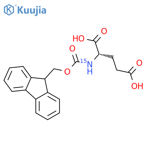 L-Glutamic-15N acid,N-[(9H-fluoren-9-ylmethoxy)carbonyl]- (9CI) structure