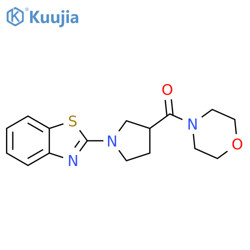 2-3-(morpholine-4-carbonyl)pyrrolidin-1-yl-1,3-benzothiazole structure