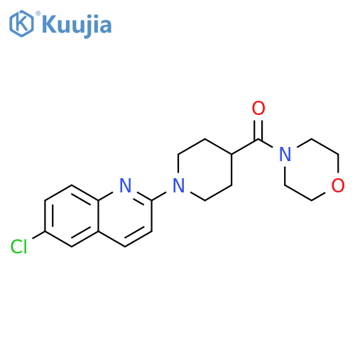 6-chloro-2-[4-(morpholine-4-carbonyl)piperidin-1-yl]quinoline structure