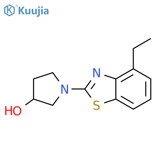 1-(4-ethyl-1,3-benzothiazol-2-yl)pyrrolidin-3-ol structure
