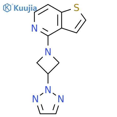 2-(1-{thieno[3,2-c]pyridin-4-yl}azetidin-3-yl)-2H-1,2,3-triazole structure