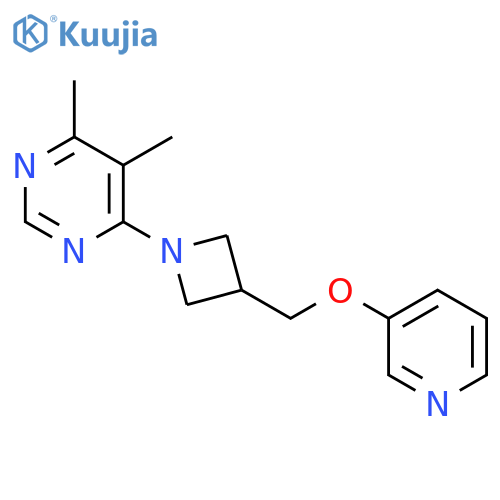 4,5-dimethyl-6-{3-(pyridin-3-yloxy)methylazetidin-1-yl}pyrimidine structure