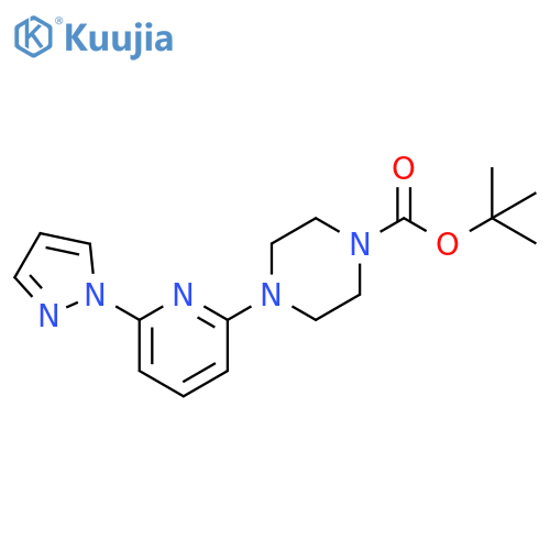 tert-butyl 4-[6-(1H-pyrazol-1-yl)pyridin-2-yl]piperazine-1-carboxylate structure