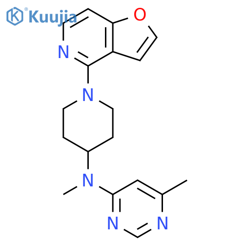 N-(1-{furo[3,2-c]pyridin-4-yl}piperidin-4-yl)-N,6-dimethylpyrimidin-4-amine structure