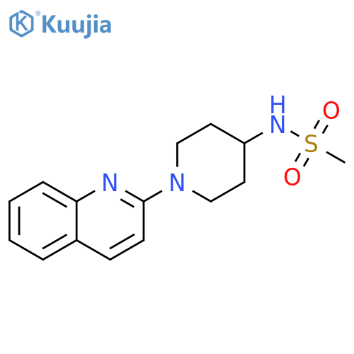 N-[1-(quinolin-2-yl)piperidin-4-yl]methanesulfonamide structure