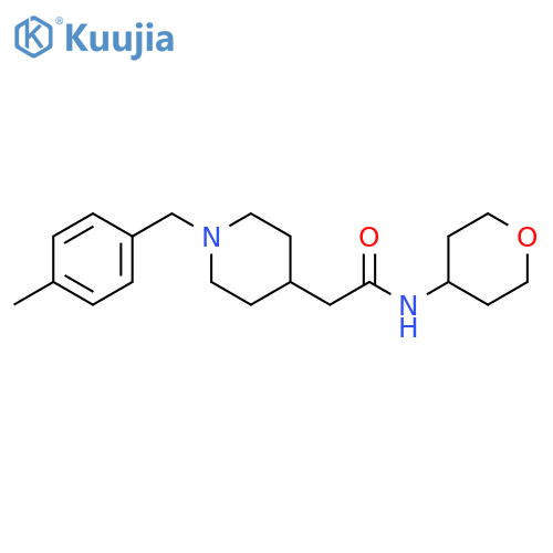 2-{1-[(4-methylphenyl)methyl]piperidin-4-yl}-N-(oxan-4-yl)acetamide structure