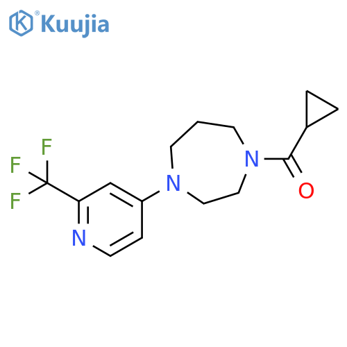 1-cyclopropanecarbonyl-4-2-(trifluoromethyl)pyridin-4-yl-1,4-diazepane structure