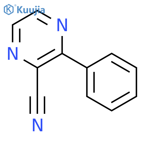 3-phenylpyrazine-2-carbonitrile structure