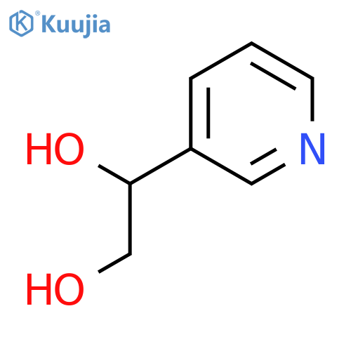 (1R)-1-(3-pyridinyl)-1,2-Ethanediol structure