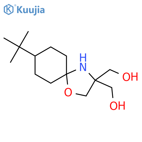 1-Oxa-4-azaspiro[4.5]decane-3,3-dimethanol, 8-(1,1-dimethylethyl)- structure