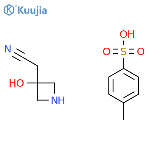 2-(3-Hydroxyazetidin-3-yl)acetonitrile;4-methylbenzenesulfonic acid structure