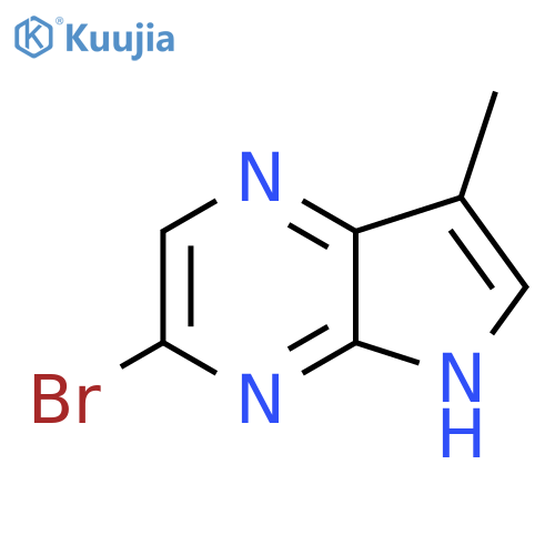 3-bromo-7-methyl-5H-pyrrolo[2,3-b]pyrazine structure