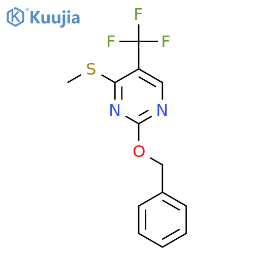 2-Benzyloxy-4-methylsulfanyl-5-(trifluoromethyl)pyrimidine structure