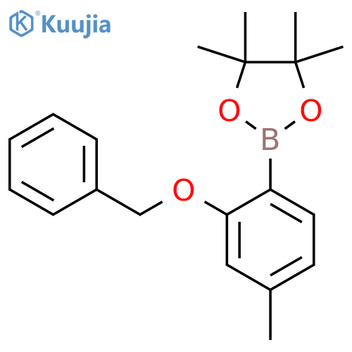 2-(Benzyloxy)-4-methylphenylboronic acid pinacol ester structure