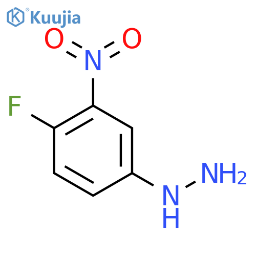 (4-fluoro-3-nitrophenyl)hydrazine structure