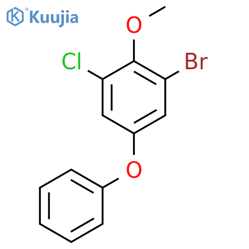 1-Bromo-3-chloro-2-methoxy-5-phenoxybenZene structure