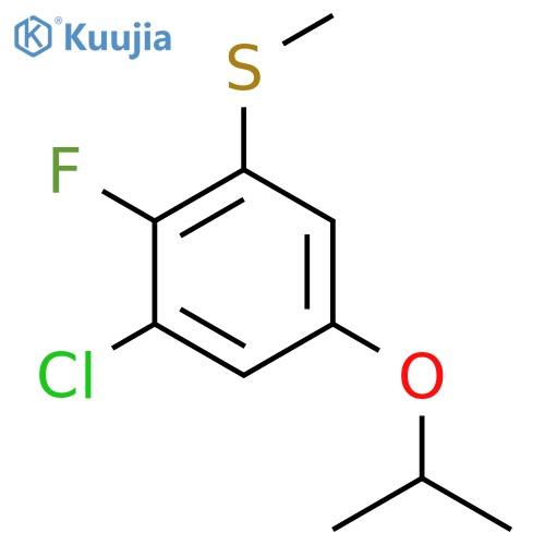 (3-Chloro-2-fluoro-5-isopropoxyphenyl)(methyl)sulfane structure