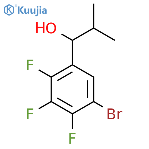 1-(5-Bromo-2,3,4-trifluorophenyl)-2-methylpropan-1-ol structure