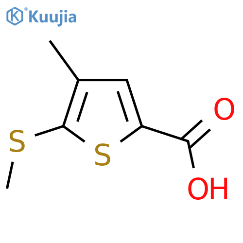 4-Methyl-5-(methylthio)thiophene-2-carboxylic acid structure