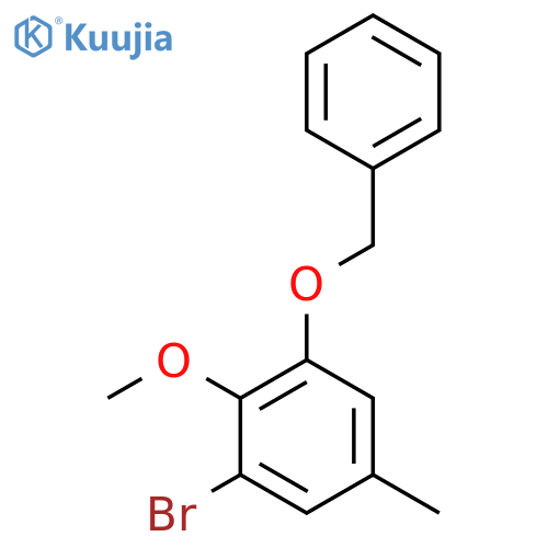 1-(BenZyloxy)-3-bromo-2-methoxy-5-methylbenZene structure