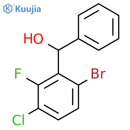 (6-Bromo-3-chloro-2-fluorophenyl)(phenyl)methanol structure