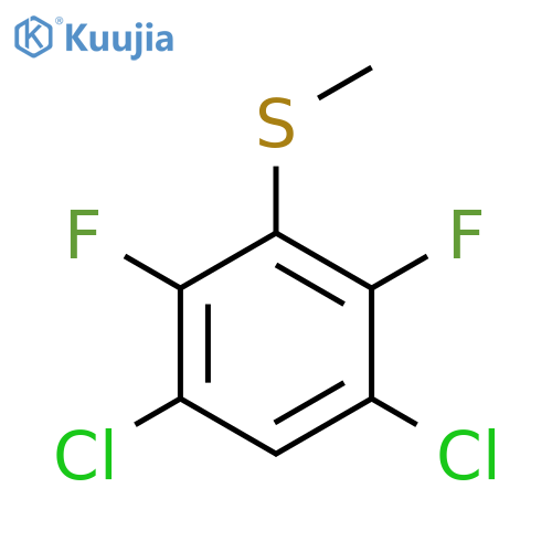 (3,5-Dichloro-2,6-difluorophenyl)(methyl)sulfane structure