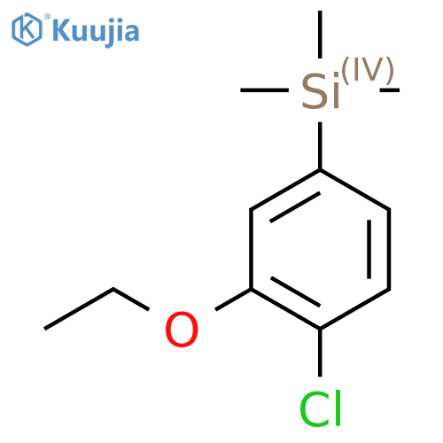 (4-Chloro-3-ethoxyphenyl)trimethylsilane structure