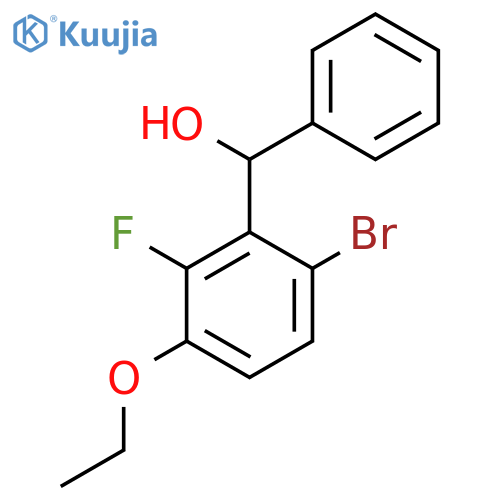 (6-Bromo-3-ethoxy-2-fluorophenyl)(phenyl)methanol structure