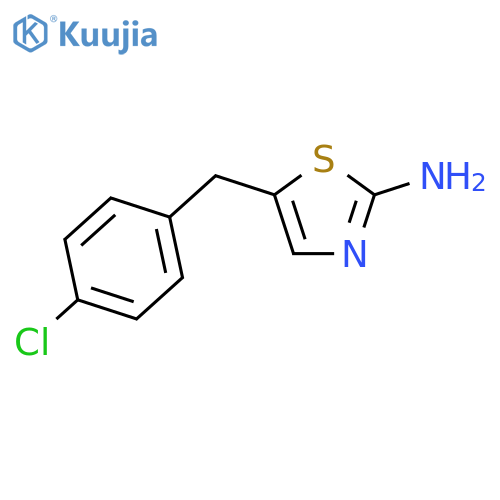 5-(4-chlorophenyl)methyl-1,3-thiazol-2-amine structure