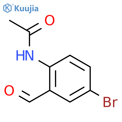Acetamide, N-(4-bromo-2-formylphenyl)- structure