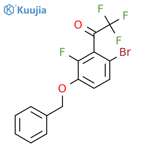 1-(3-(BenZyloxy)-6-bromo-2-fluorophenyl)-2,2,2-trifluoroethanone structure